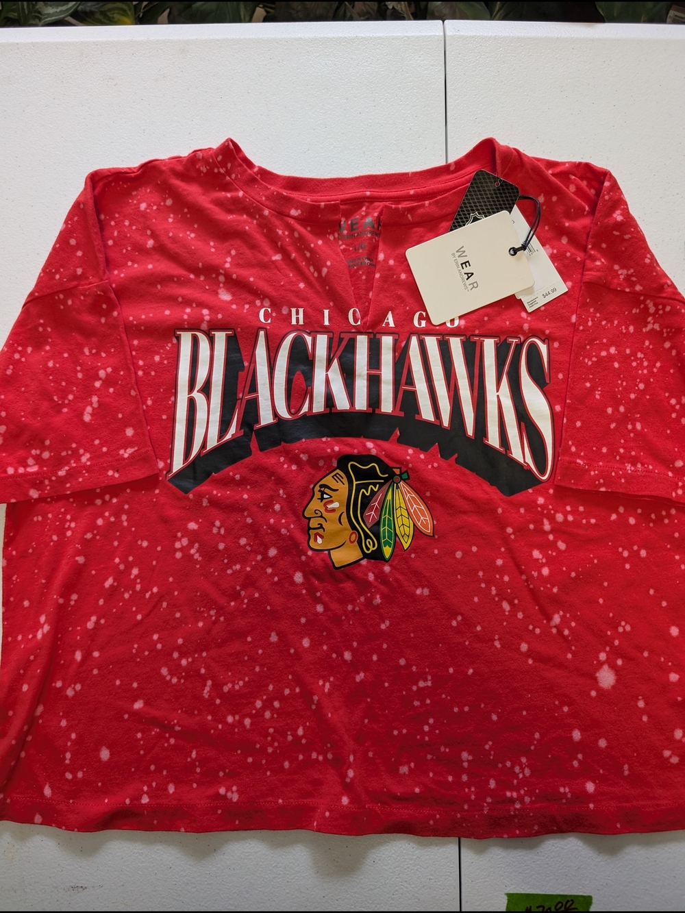 WEAR Red Chicago Blackhawks Crop Top